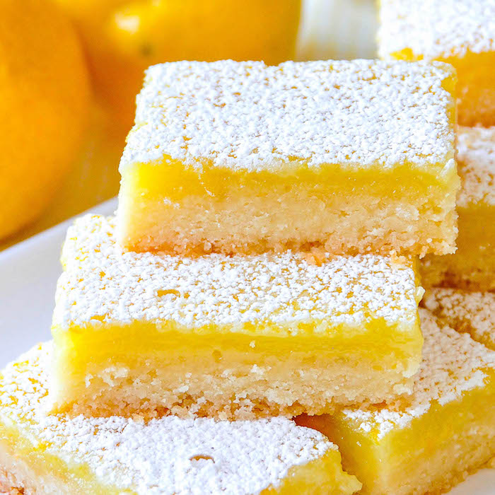 Lemon Squares Heart Clams