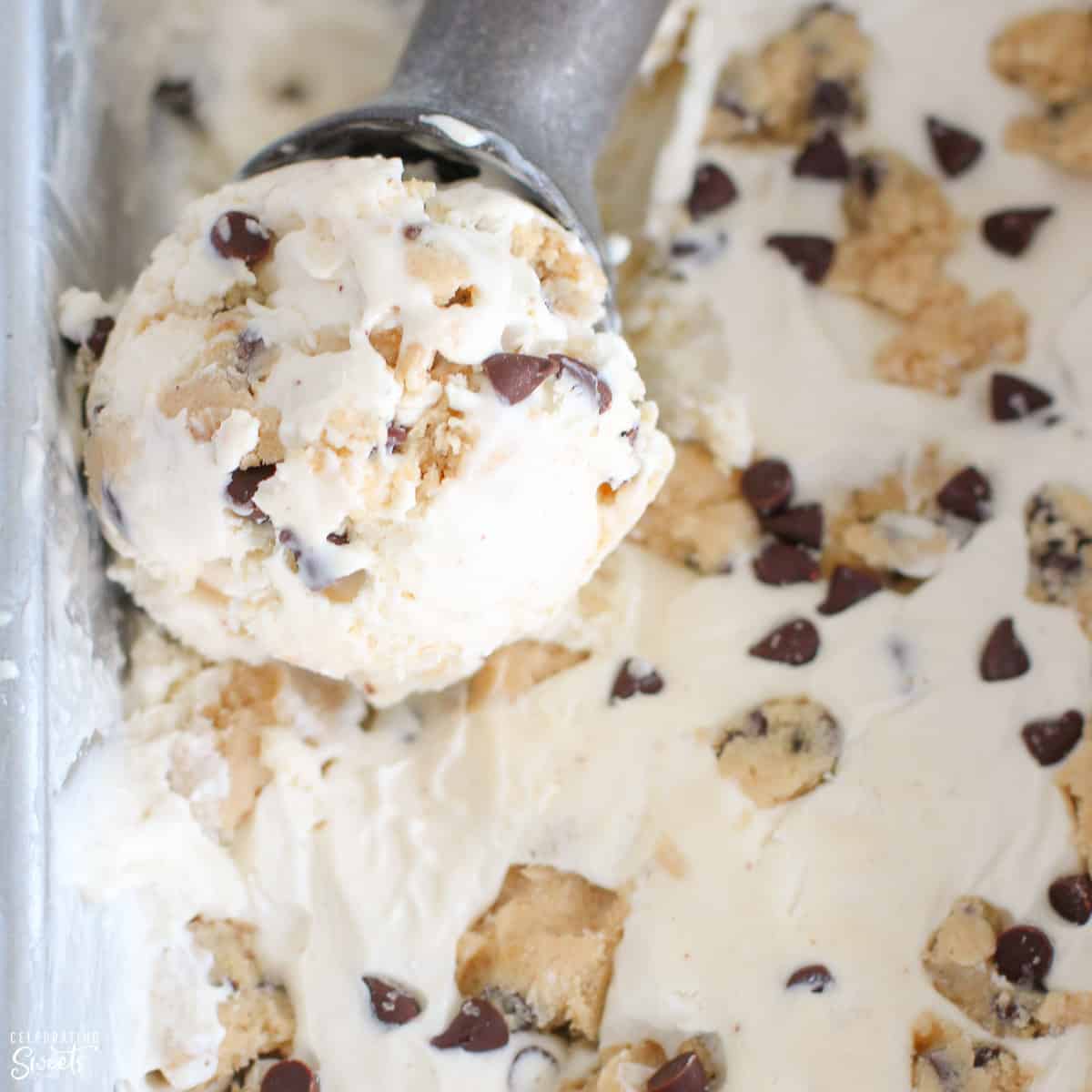 Cookie Dough Ice Cream. Heart Clams