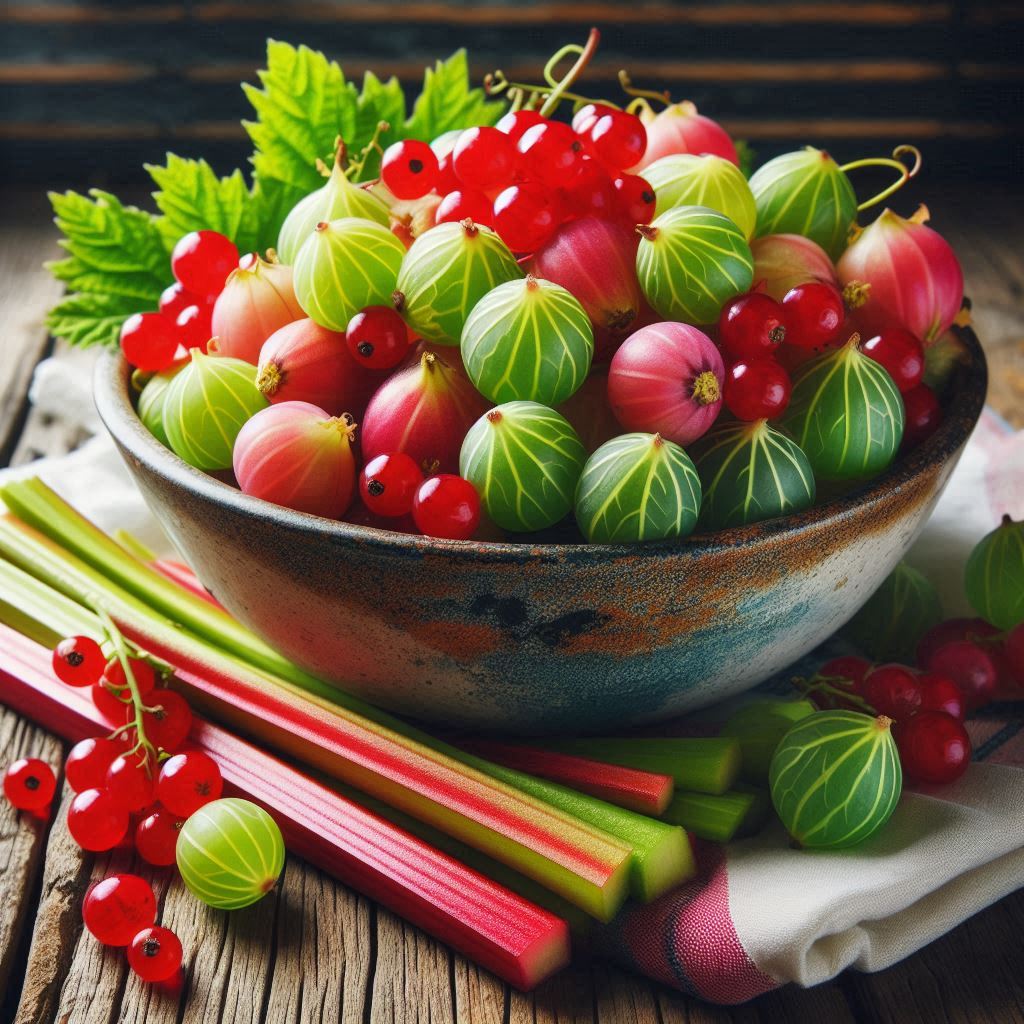 Gooseberry & Rhubarb Heart Clams