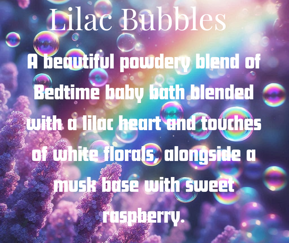 Lilac Bubbles ( House Blend) Heart Clams