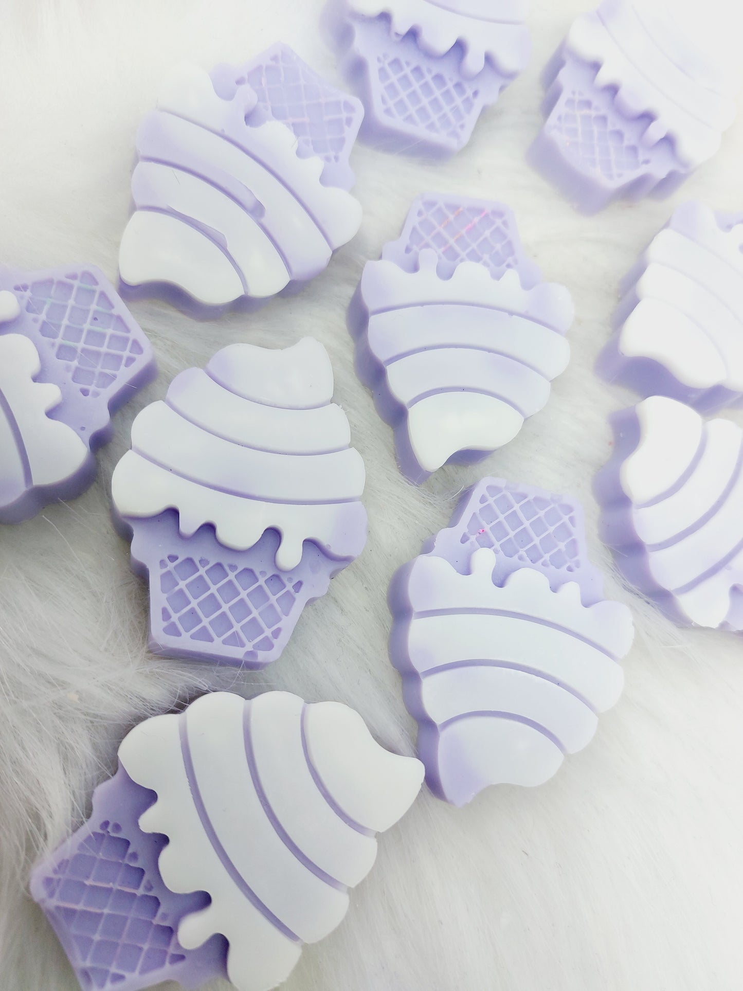 Purple Rain Cocktail. Ice Cream Shapes