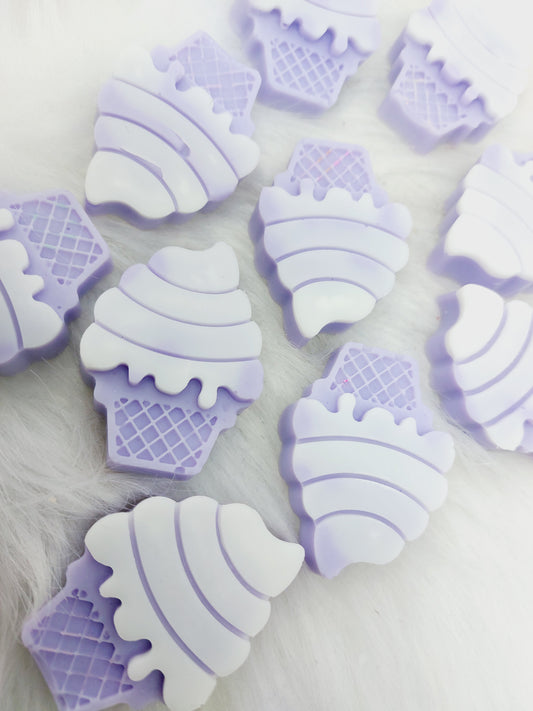 Purple Rain Cocktail. Ice Cream Shapes