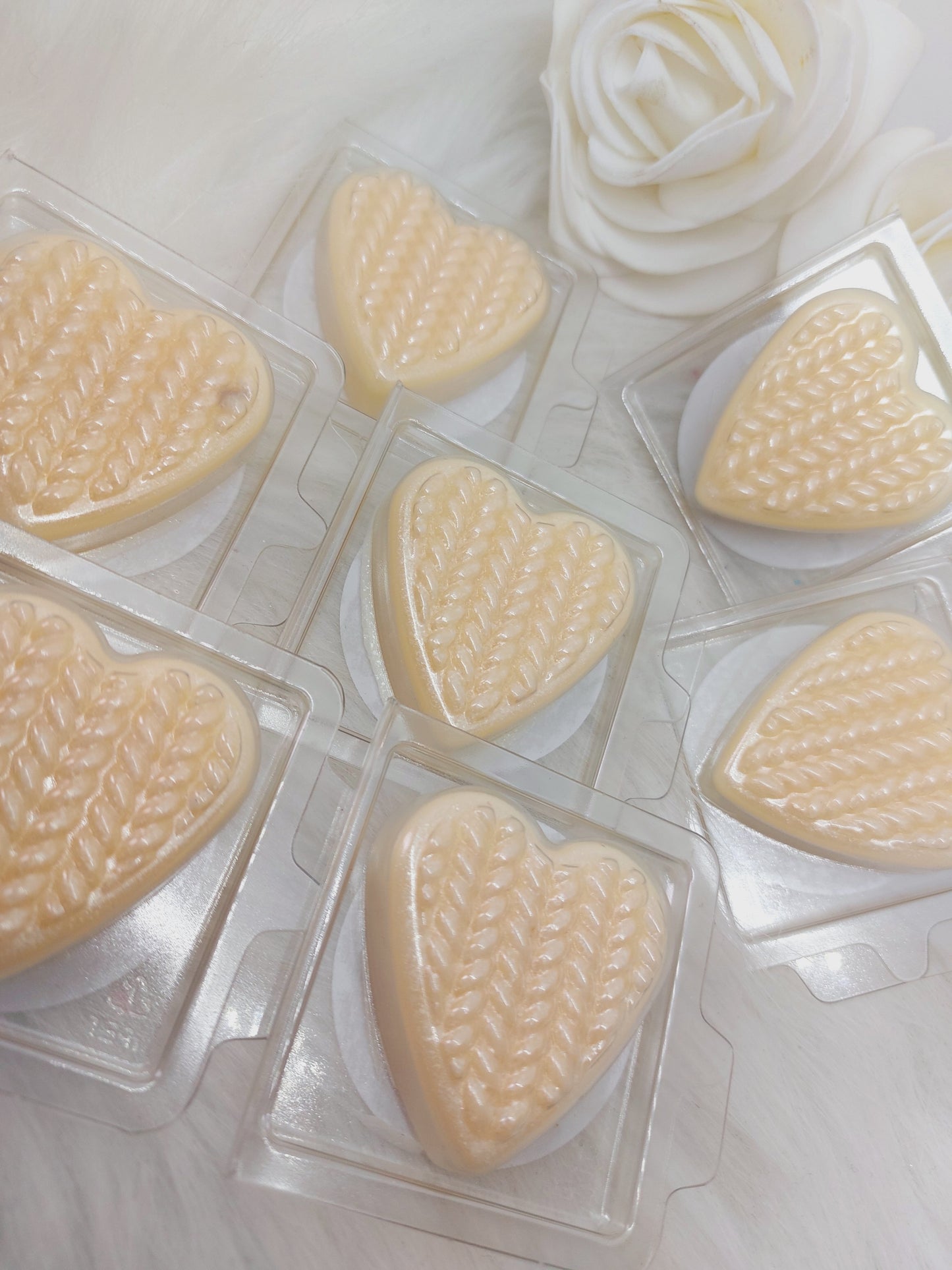 Orange Flower, Almond & Musk. Knitted Clams