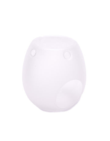 Stunning Frosted White Glass Burner