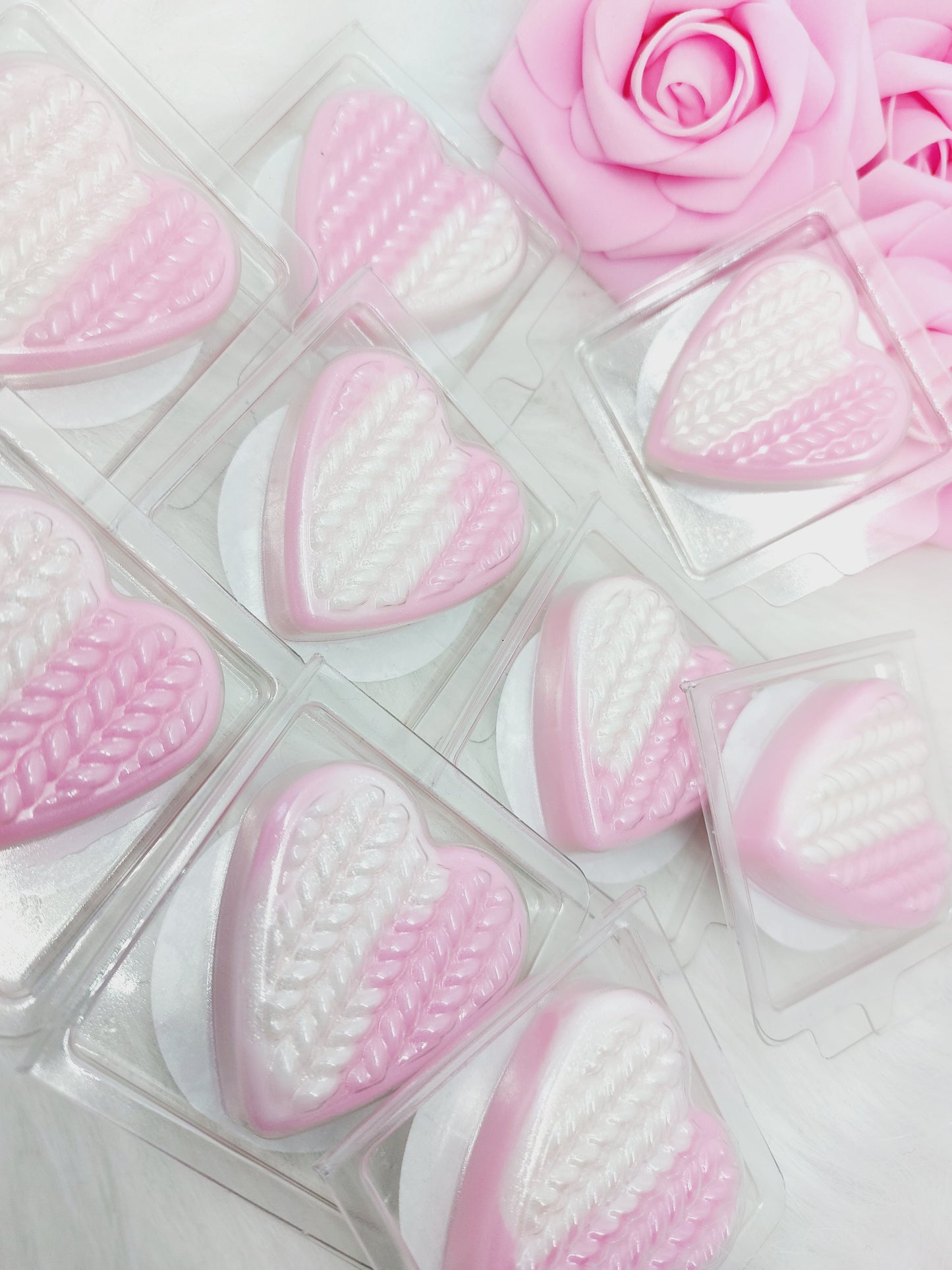 Pink Fluff (House Blend) Heart Clams