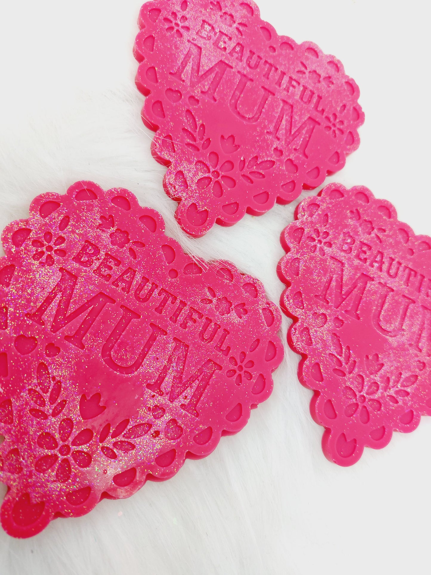 Marshmallow & Californian Cherry Large Mothers Day Heart Shape. Approx 40gms