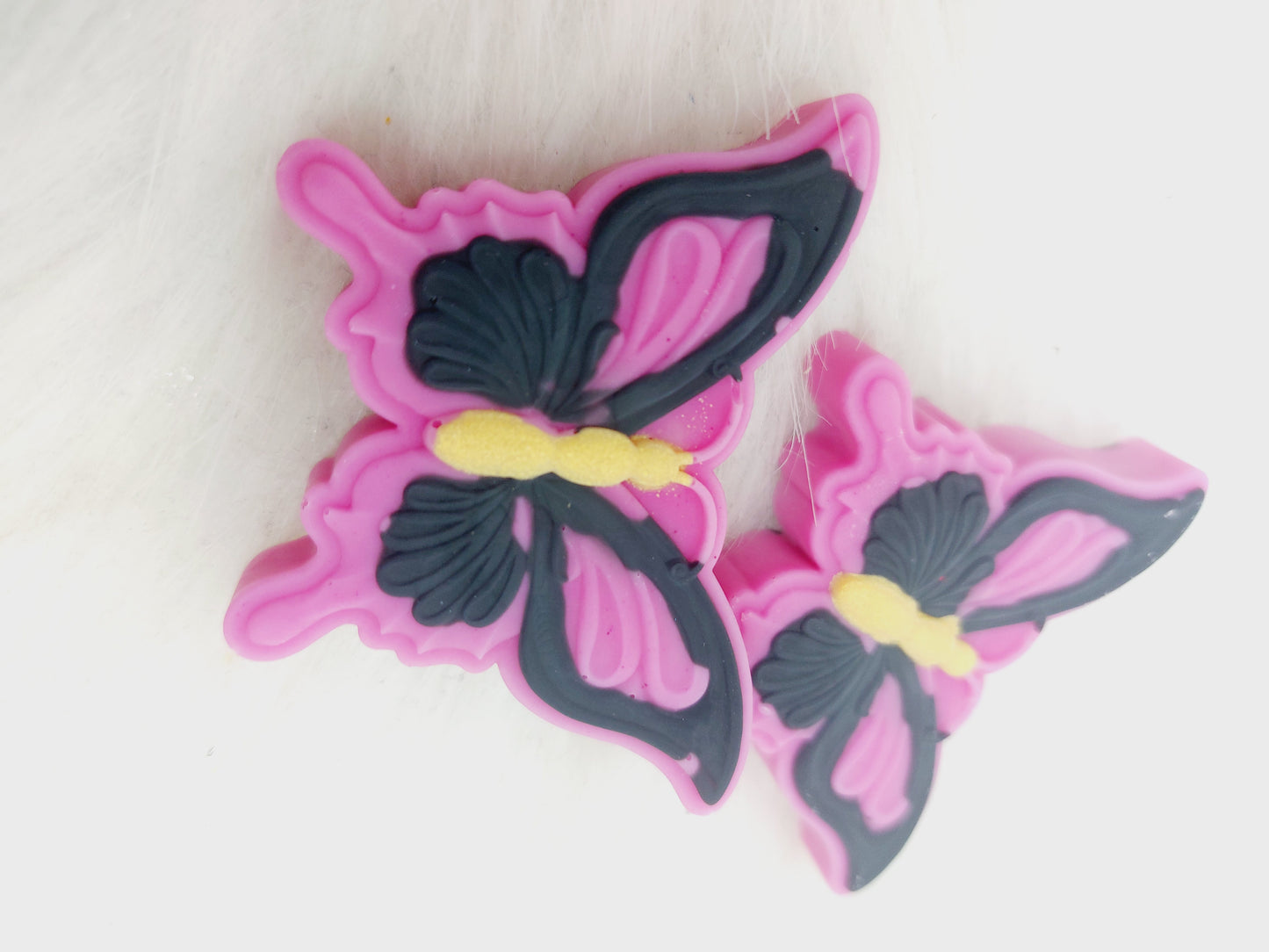Pink Sugar Butterfly Shape.