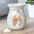 Large Silver Crackle Effect Burner