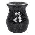 Large Black Crackle Glass Burner