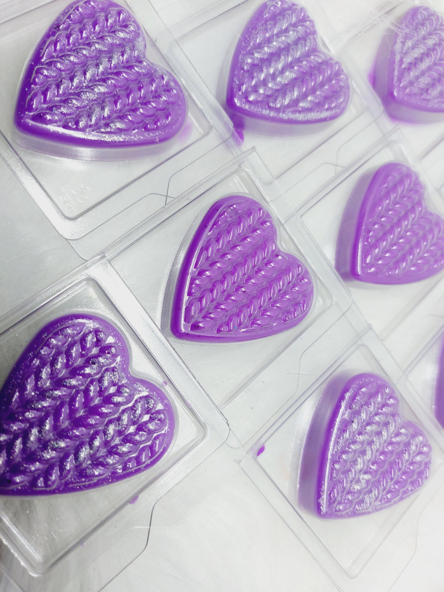 Zoflora Lavender Heart Shapes