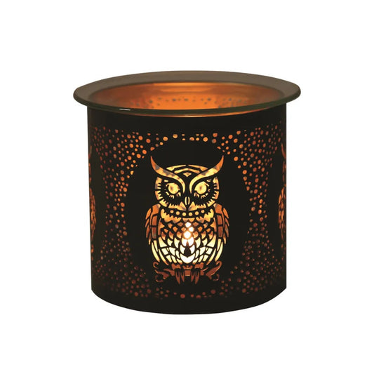 Black Owl Tealight Burner