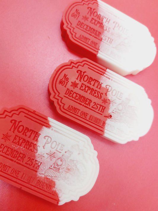 Candy Cane Chunky North Pole Tab