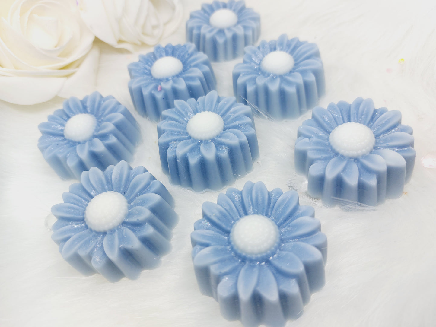 Baby Powder Sunflower Shapes