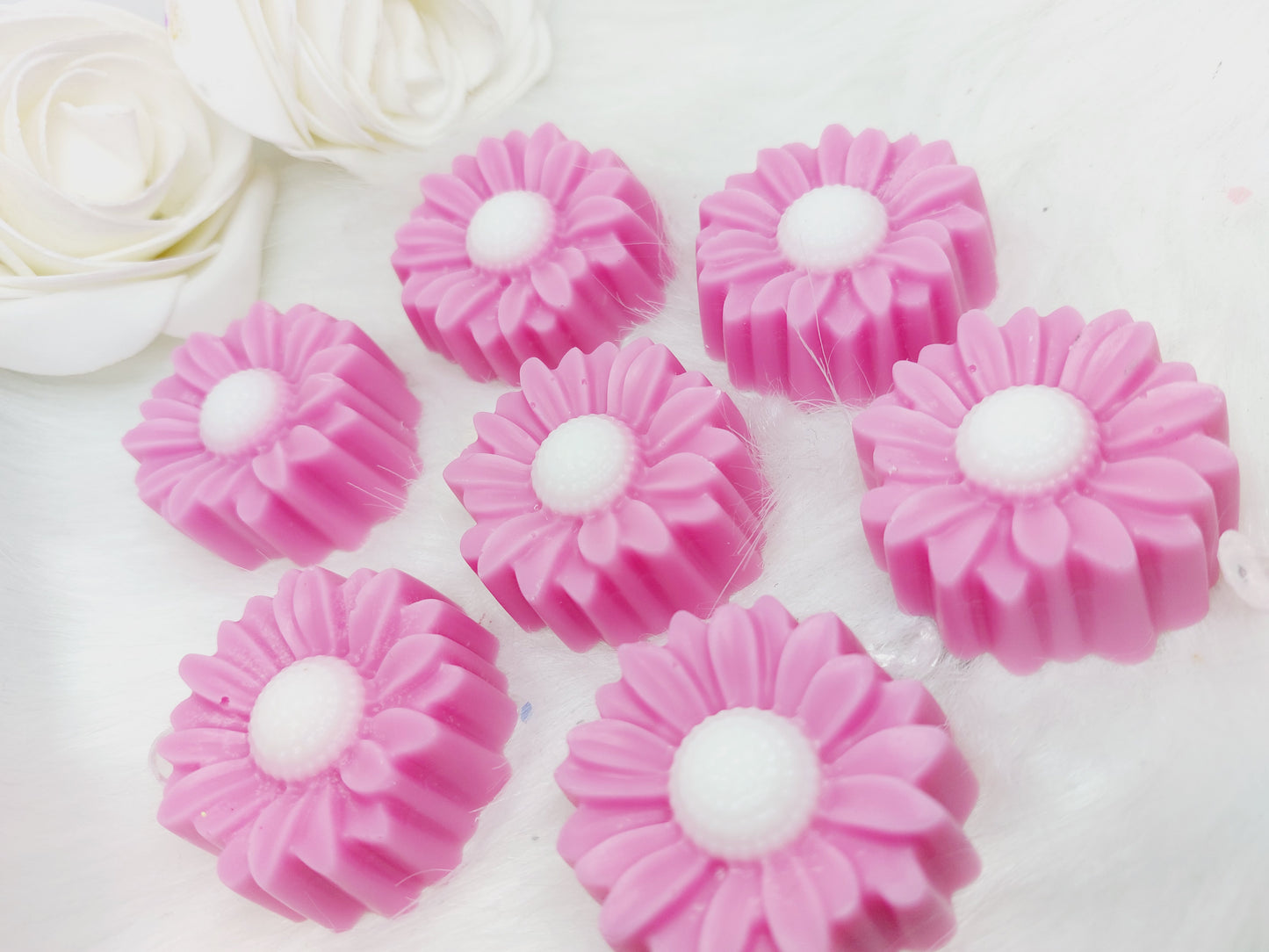 Pink Sugar Sunflower Shapes