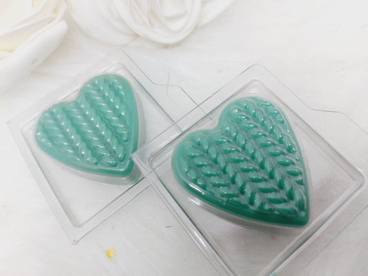 Emerald & Ivory Flower ( Lenor) Heart Clam