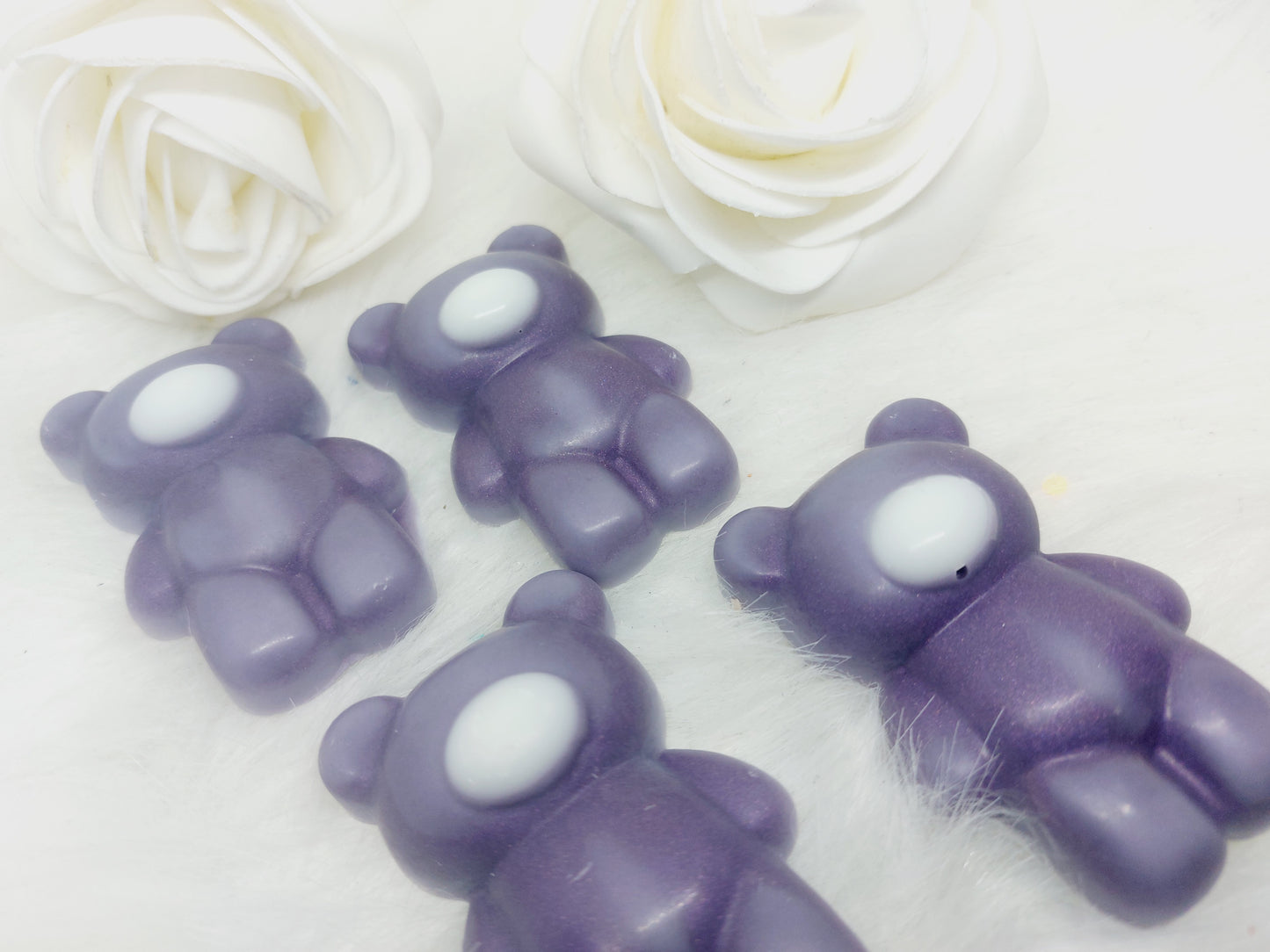 Lavender Cotton Clouds Teddy Shapes