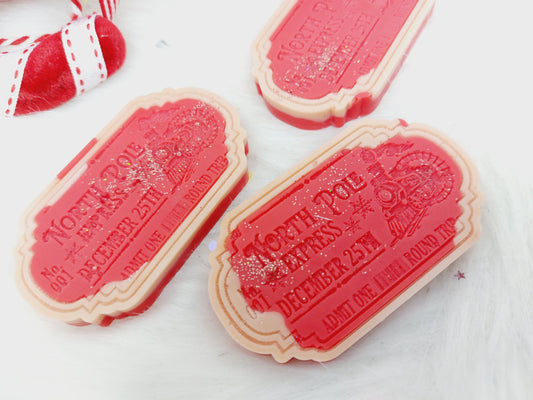 Spiced Cocoa & Candy Cane Cookies. Chunky North Pole Shape