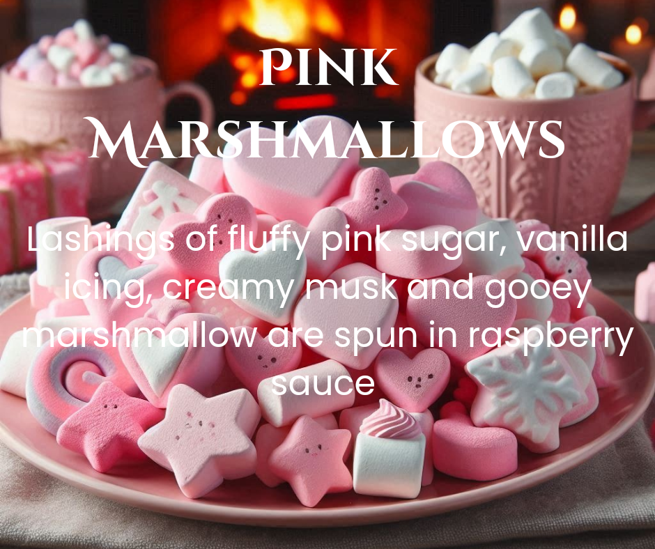 Pink Marshmallows ( House Blend) Heart Clams