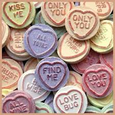 Love Hearts Sweets. Heart Clams