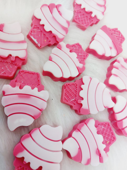 Maraschino Cherry & Marshmallow Fluff. Ice Cream Shapes