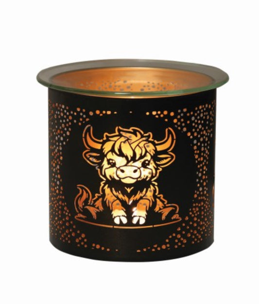 Black Highland Cow Burner