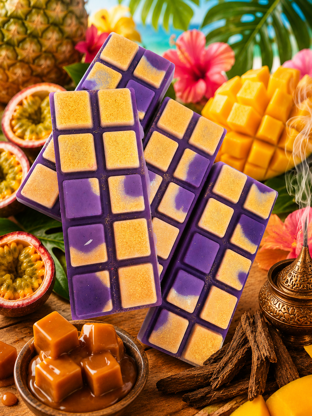 Tropical Fruits, Caramel & Oud