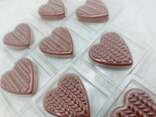 Sun Rose & Jasmine ( M Brown) Heart Clams