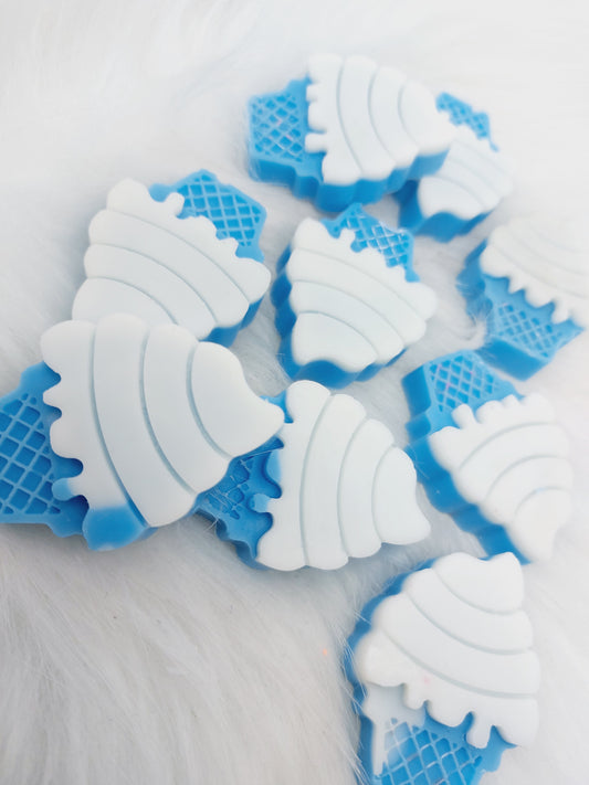 Blue Hawaiian Ice Cream Shapes