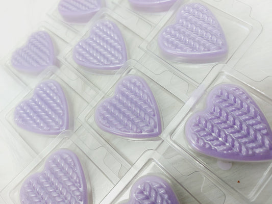 Amber & Lavender Heart Clams