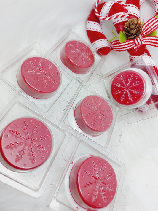Candy Cane & Shimmering Spruce ( Blend) Snowflake Clams